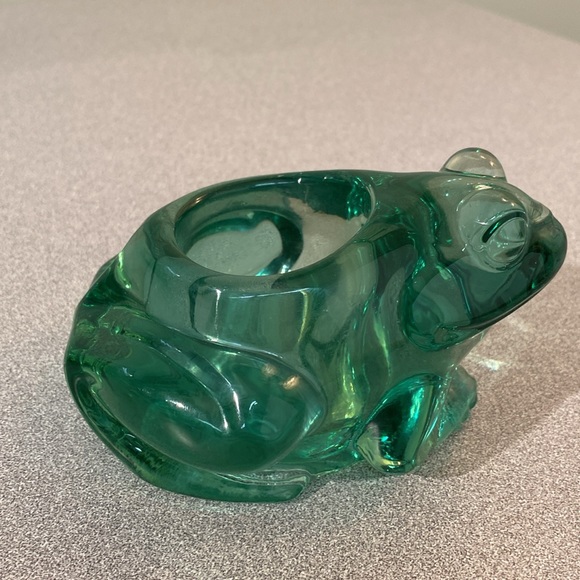 Indiana Glass - Frog votive holder/ paperweight. - Picture 3 of 5